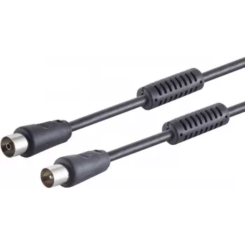 Anteninis kabelis ShiverPeaks 80202-128S, 100 dB slopinimas, juodas, 1,0 m