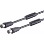 Anteninis kabelis ShiverPeaks 80202-128S, 100 dB slopinimas, juodas, 1,0 m