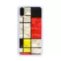 iKins Mondrian telefono dėklas iPhone XS/X (baltos spalvos), K1624H