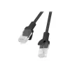 Tinklo kabelis LANBERG PCU6-10CC-1000-BK RJ-45 Cat6 U/UTP 10 m Juodas