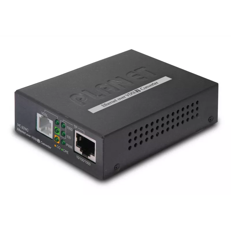 Planet VC-231G tinklo tiltas/kartotuvas 1000 Mbit/s Juodas