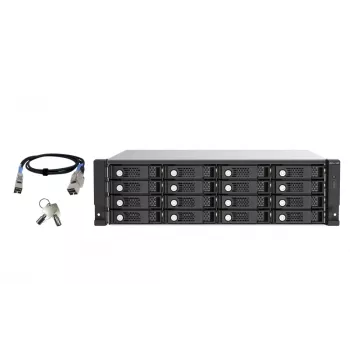 QNAP TL-R1620Sep-RP SAS 12Gb/s išplėtimo korpusas, juodas/pilka, 2.5/3.5 colio
