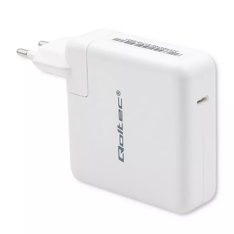 QOLTEC 51709, 96W USB-C PD įkroviklis, išėjimo diapazonas 5V–20V