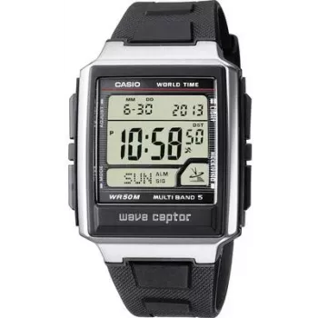 Radiovaldinis laikrodis CASIO WV-59E-1AVEF, sidabrinis korpusas, 48,3×39×12,5 mm