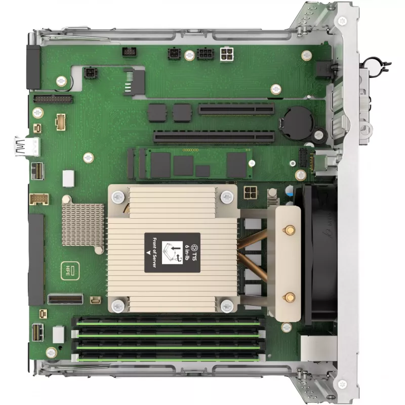 HPE ProLiant MicroServer Gen11 E-2434 4 branduoliai 32GB 4LFF-NHP 2x4TB HDD 180W išorinis maitinimo šaltinis EMEA Cmp Mod Svr