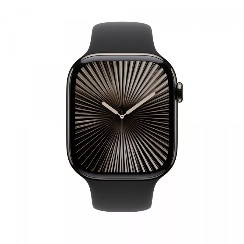 Apple Watch 46 mm juodas sportinis dirželis Black Sb M/L