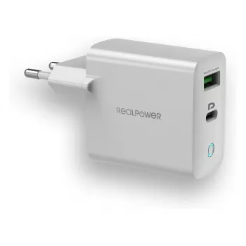Kroviklis RealPower PC-20 Smartfon Planšetė Baltas
