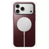 Odiniu dangteliu dėklas Nomad Modern, skirtas iPhone 17 Pro Max (6,9 colio) — Burgundijos spalvos, oda+TPU+PC