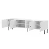 4D RTV spintelė PALAZZO BIS 201x40x60 baltas matinis