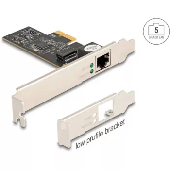 DeLOCK PCI Express x1 kortelė 81260 1 x RJ45 5 Gigabit LAN RTL8126
