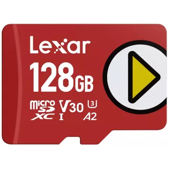 Lexar PLAY LMSPLAY128G-BNSNG 128 GB microSDXC atminties kortelė, UHS-I, Class 10