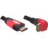 HDMI kabelis DeLOCK 3m HDMI A tipo standartinis juodas raudonas