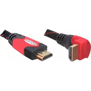 HDMI kabelis DeLOCK 3m HDMI A tipo standartinis juodas raudonas