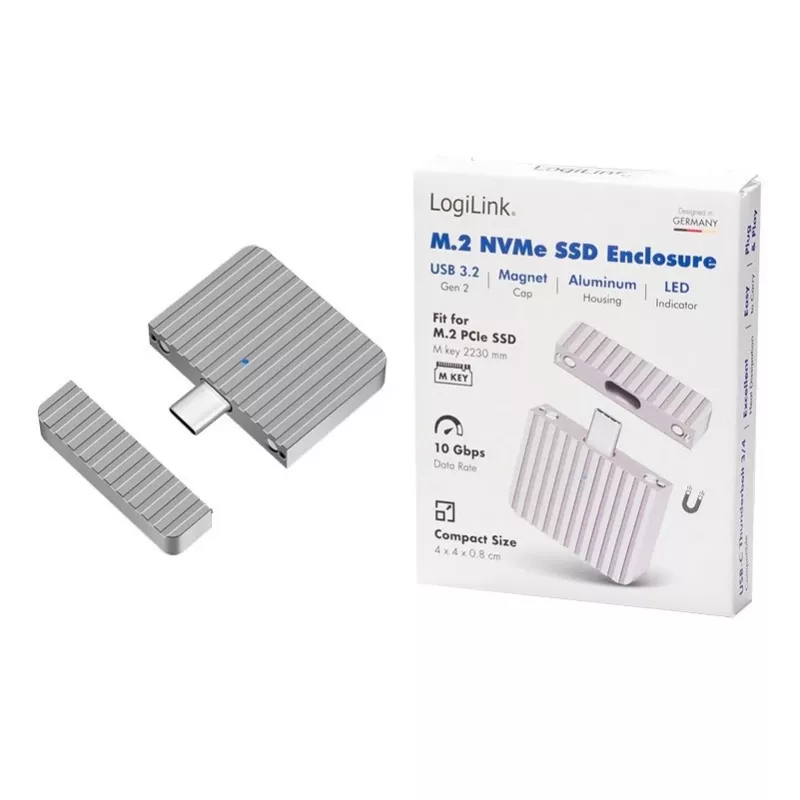 Labai mažas USB3.2 Gen2x1 SSD korpusas USB-C NVMe