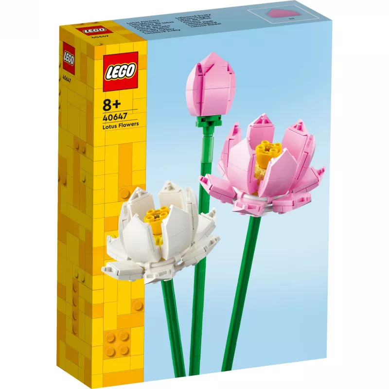 LEGO 40647 Lotosų gėlės — Botaninė kolekcija modulinis modelis, 220 detalių, aukštis 300 mm, amžius 8+