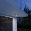 Lubinis šviestuvas Steinel DL Vario Quattro PRO S – apvalus LED 14 W, baltas, 310×69 mm, su judesio davikliu