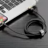 Baseus Cafule USB Lightning laidas 1,5 A 2 m (auksinis + juodas)