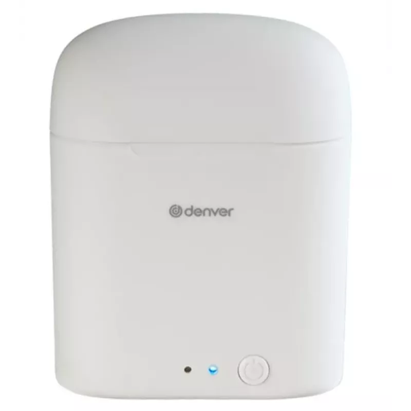 Belaidės ausinės Denver TWE-46WHITE