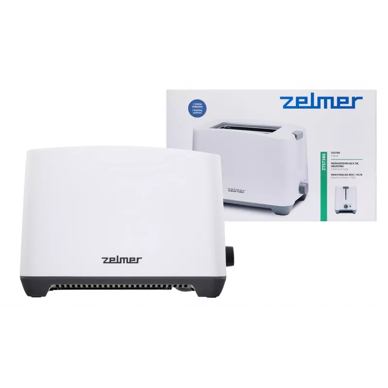 Skrudintuvas Zelmer ZTS7386 2 griežinėliams 750 W Baltas