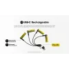Įkraunamas ličio jonų AA 1,5V akumuliatorių rinkinys Nitecore NH2400 2400mAh – 4 vnt.