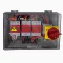 PV kombinatorinė dėžė HiSmart NV822300 DC 3in-3out IP66 skirstomoji dėžė saulės moduliams