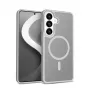 Crong Hybrid Matte Magnetic dėklas Samsung Galaxy S26 — TPU + PC, pilka
