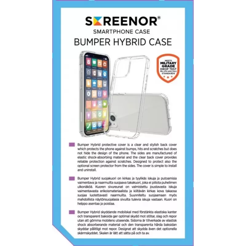 Screenor 25620SB permatomas buferinis dangtelis iPhone 16 Pro 16 cm