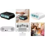LogiLink SC0121W Radijo žadintuvas FM, USB, lietiminiai mygtukai, balta spalva
