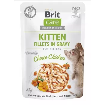 BRIT Care Cat Kitten Choice Pouch – šlapias kačių ėdalas kačiukams – 85 g