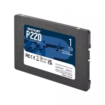 SSD Patriot P220 1 TB (2,5 colio, SATA III, 550/500 MB/s, 50k IOPS, 7 mm)