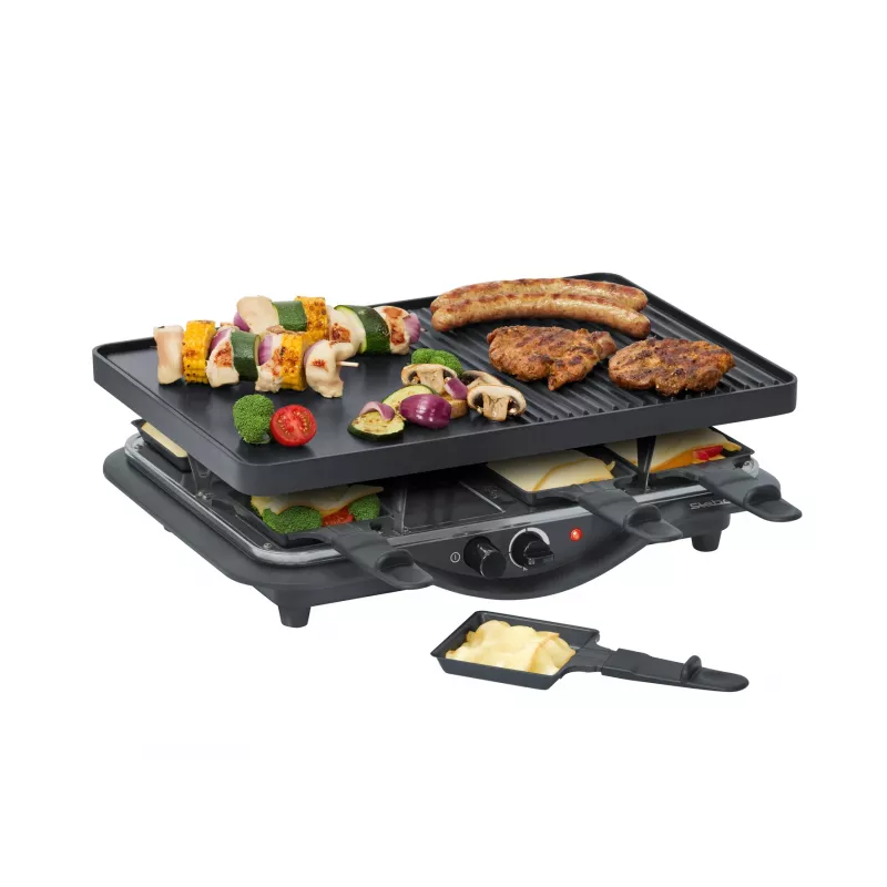 Raclette grilis Steba RC 28 8 asmenims 1400 W juodas chromuotas