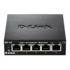 D-Link DES-105 nevaldomas L2 jungiklis, 5 prievadai, metalinis korpusas
