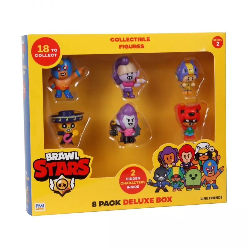 BRAWL STARS S2 figūrėlės - 8 vnt. rinkinys Deluxe dėžutė VER.B