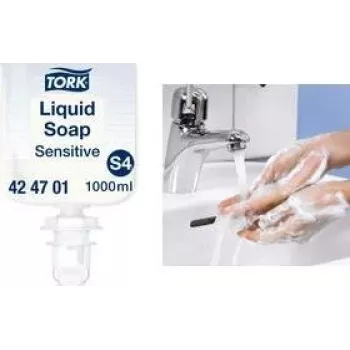Skystas rankų muilas Tork 424701 jautriai odai, švelnios formulės, papildymo pakuotė