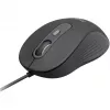 Logitech Signature Wired M520 versijai skirta laidinė optinė pelė USB-C Plug-and-Play Windows/Mac/Chrome/PC/nešiojamiesiems kompiuteriams - grafito spalva