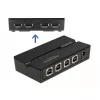 DeLOCK 11494 USB jungiklis 4 kompiuteriams, juodas, USB Type-A / Type-B, 0.48 Gbit/s