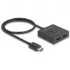 HDMI jungiklis DeLOCK 18901 144Hz juodas plastikinis 55x55x15mm
