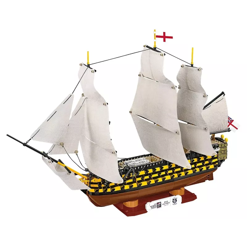 Konstruktorius Cobi HMS Victory — 2517 detalių, detalus istorinis burlaivio modelis