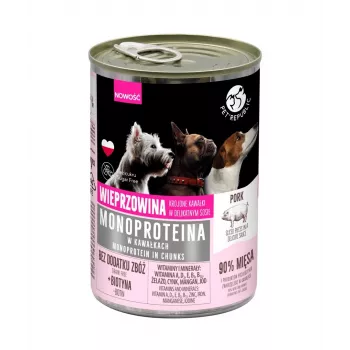 Šlapias šunų ėdalas PetRepublic Monoprotein Kiauliena 400 g