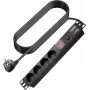 Adapteris VISION EU Duckhead C7 (8 formos) į EU CEE 7/7 Schuko kištuką, baltas