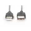 Digitus ASSMANN USB ilginimo laidas - USB (M) prie USB (M) - 1,8 m (USB/USB 2.0) - Liejinis - Juodas (AK-300200-018-S)