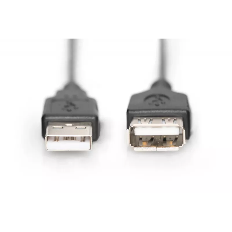 Digitus ASSMANN USB ilginimo laidas - USB (M) prie USB (M) - 1,8 m (USB/USB 2.0) - Liejinis - Juodas (AK-300200-018-S)