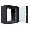 EFB Elektronik 19 gehäuse X-Rack mit Glastür 400-600mm schwarz - Wandgehäuse (WGX-1506TS.G1)