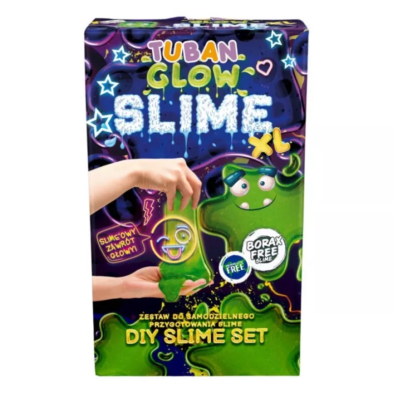 Vaikų kūrybiškumo rinkinys Tuban TU3175 – slime gaminimo komplektas su blizgučiais, švytinčiais milteliais, dirbtiniu sniegu arba dinaminiu smėliu