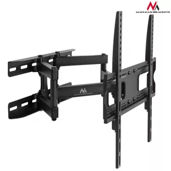 TV laikiklis sieninis MACLEAN MC-760 32–55 colių, plieninis, VESA iki 400x400, 30 kg, juodas, 9,6–44,8 cm