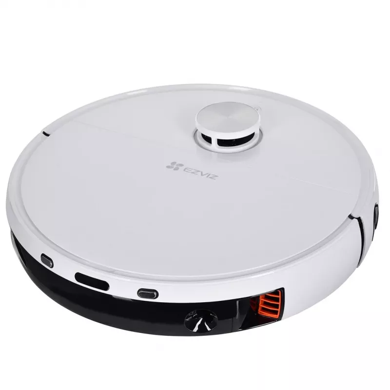 Robotinis dulkių siurblys EZVIZ RS2 su žemėlapiu, 4000 Pa siurbimo galia, 5200 mAh baterija, 220 min veikimo laikas, plaunamas šluostės pagrindas, bazinė stotelė su 5/5,5 L vandens talpyklomis