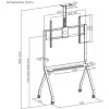 Mobilus televizoriaus stovas ART STO S-14, 55–100 colių, iki 120 kg