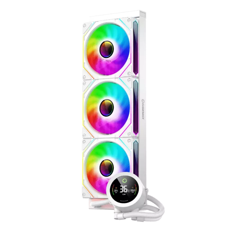 Gamemax ICEBURG 360 DIGITAL | Baltas skystinis aušintuvas procesoriui