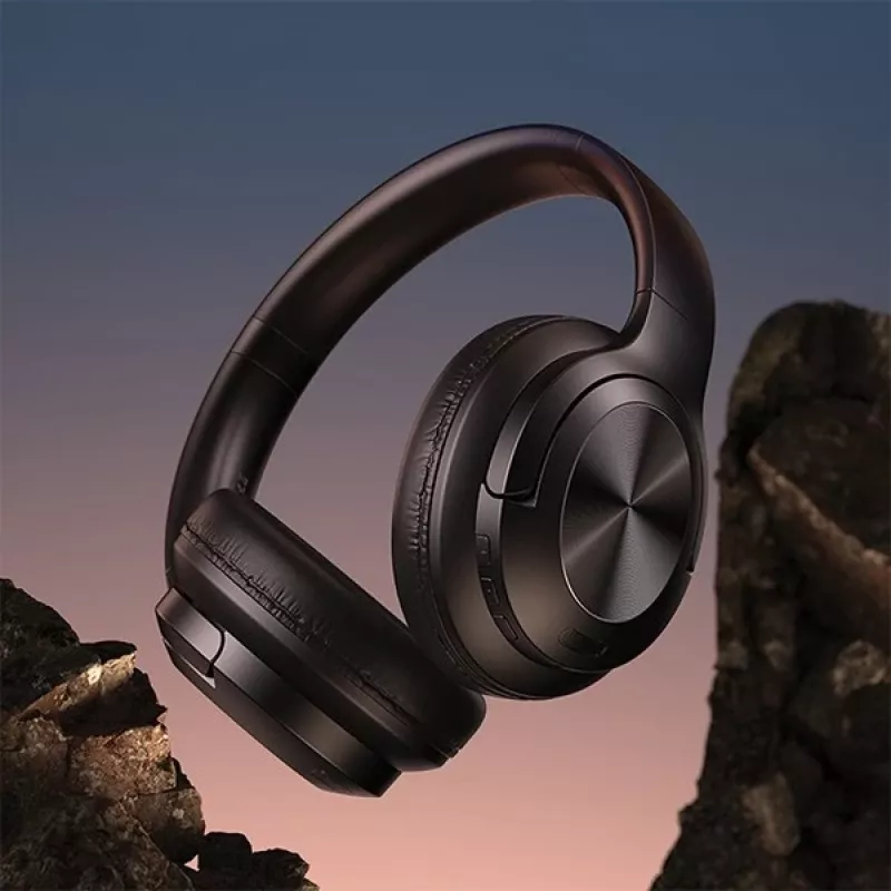 Usams Ausinės Bluetooth 5.3 Uždedamos Us-yh Series Juodos/juodos TDLYEJYS01