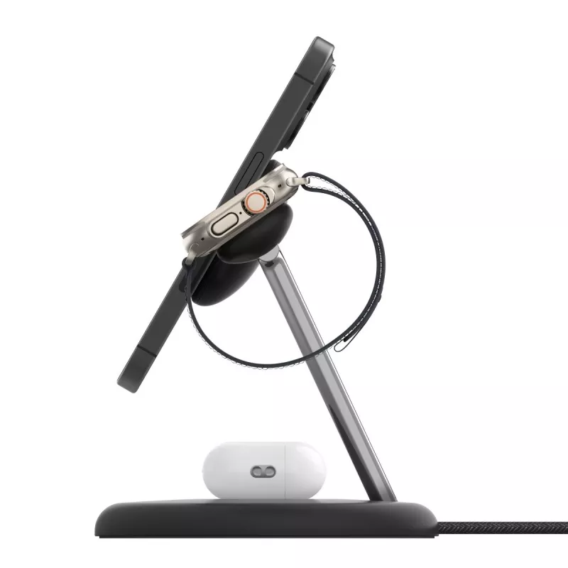 Belaidis kroviklis Belkin WIZ023VFBK juodas, USB, skirtas ausinėms, išmaniajam telefonui, išmaniajam laikrodžiui